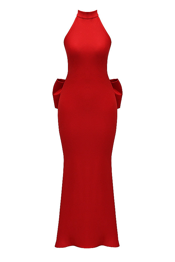 red bow gown