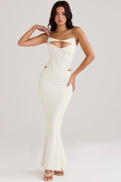 corset maxi dress